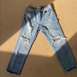 pacsun high waisted ripped mom jeans